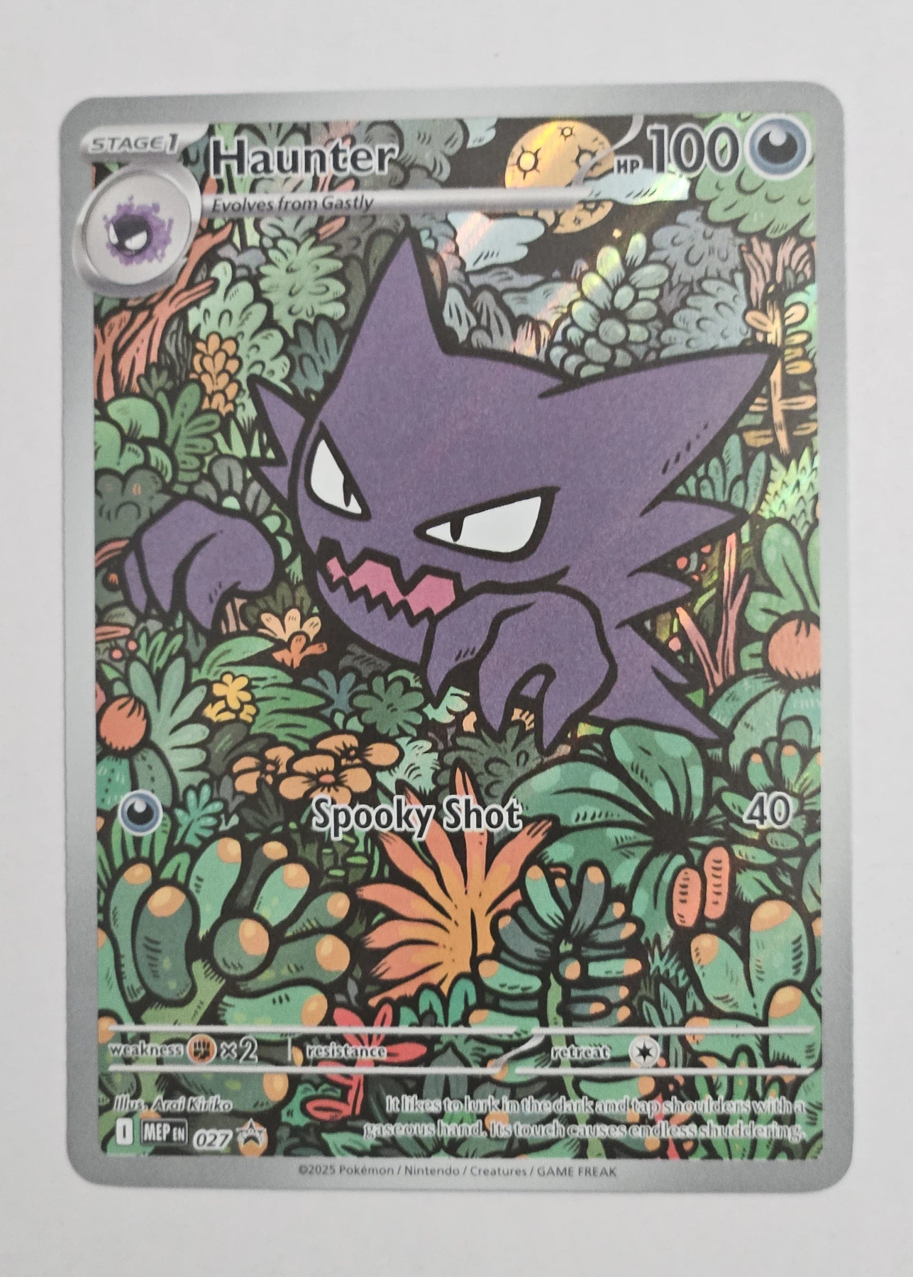 Haunter 027 MEP Black Star Promos front card photo in GradeValue pregrading report