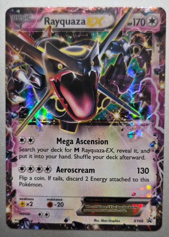 Rayquaza EX XY69/211 XY Black Star Promos front card photo in GradeValue pregrading report