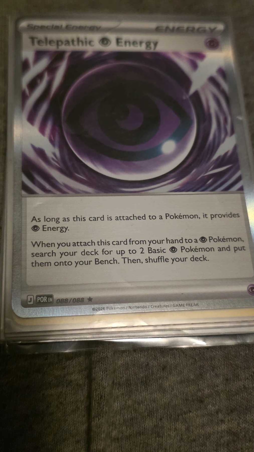 Telepathic Psychic Energy 088/88 Perfect Order front card photo in GradeValue pregrading report