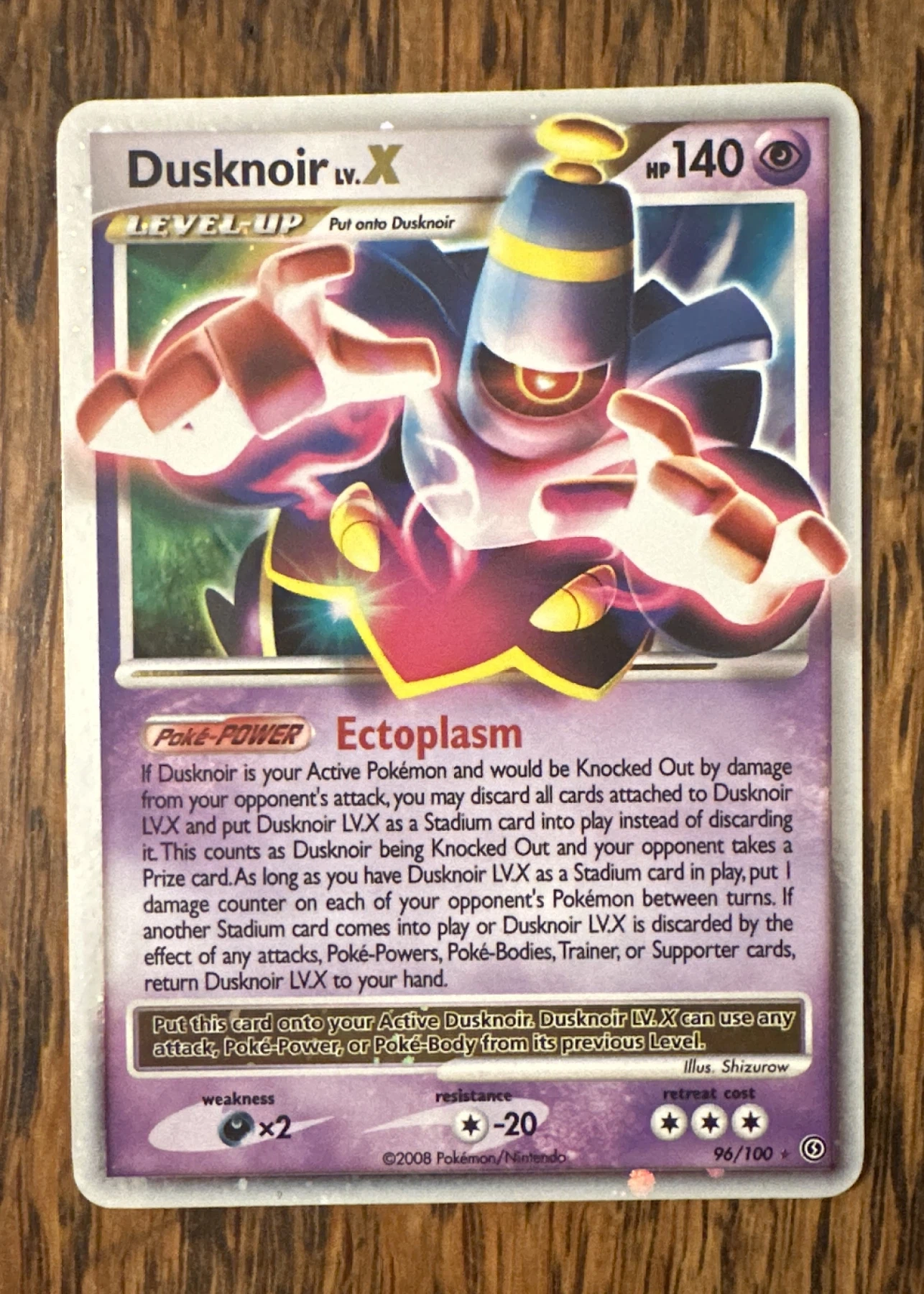 Dusknoir 096/100 Stormfront front card photo in GradeValue pregrading report