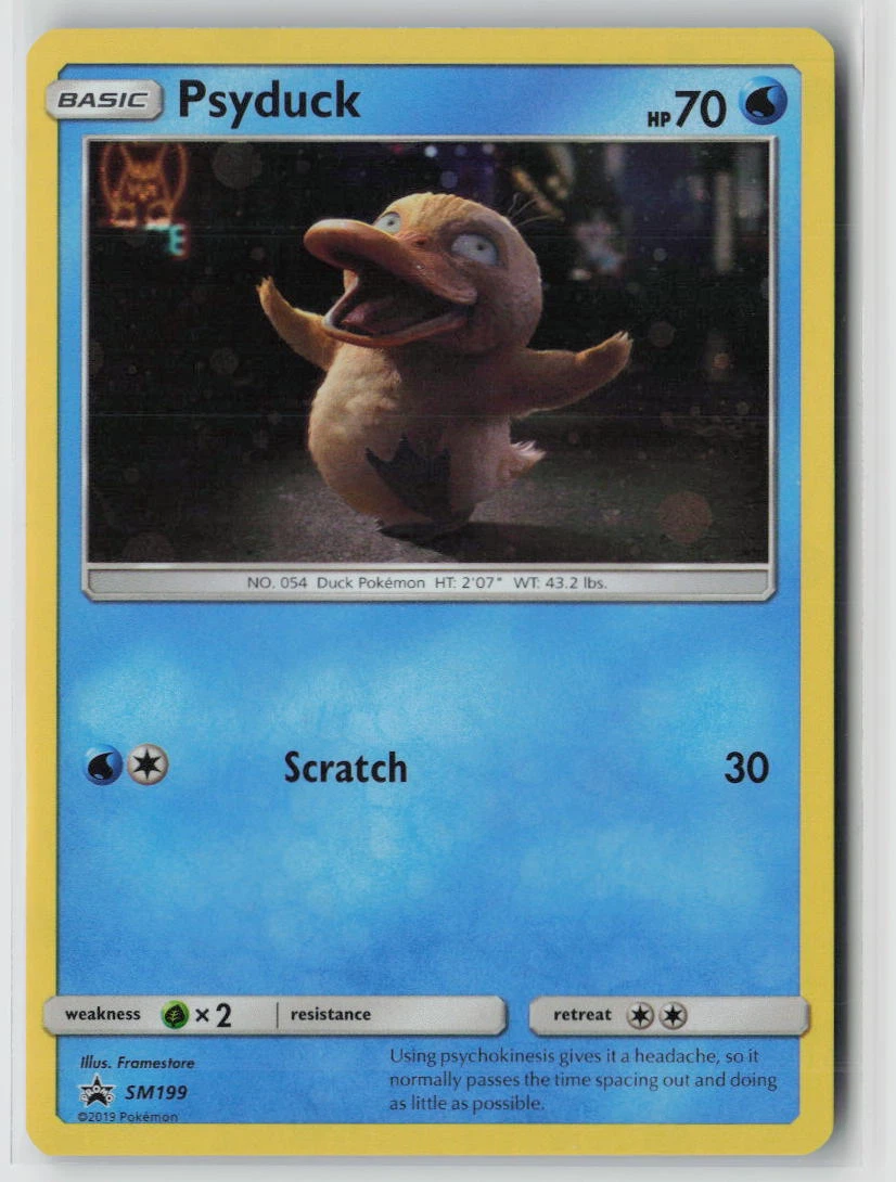 Psyduck SM199/248 SM Black Star Promos front card photo in GradeValue pregrading report