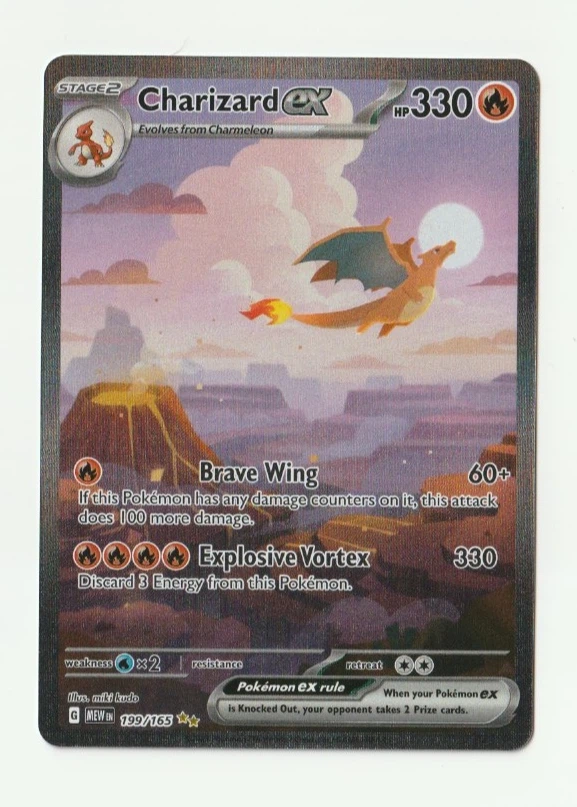Charizard ex 199/165 151 front card photo in GradeValue pregrading report