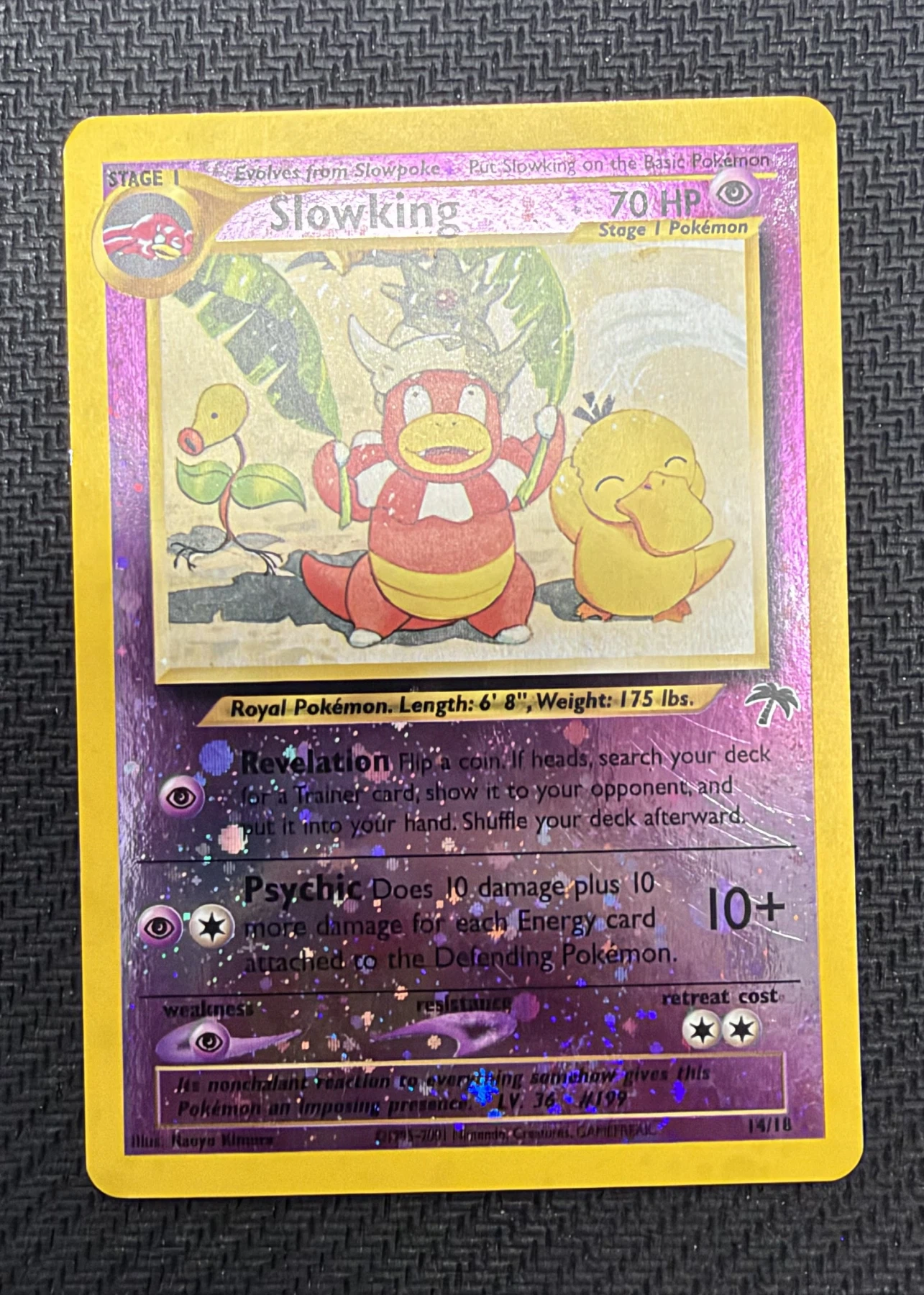 Slowking 014/18 Southern Islands front card photo in GradeValue pregrading report
