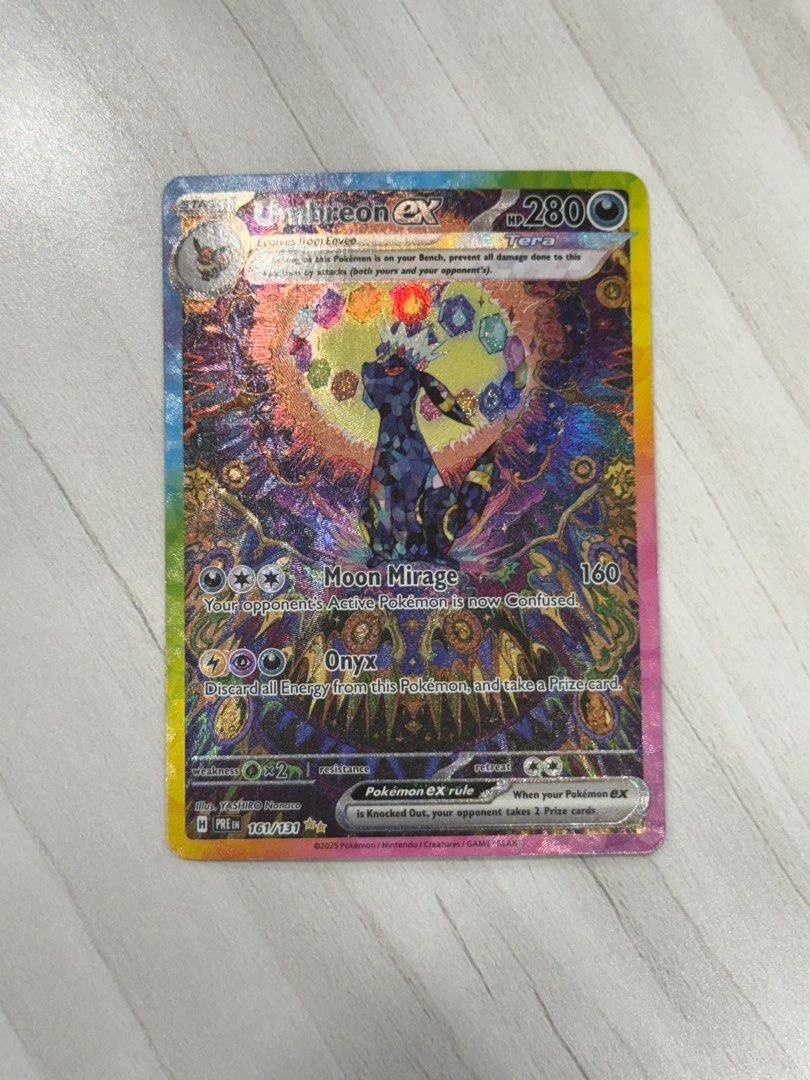 Umbreon ex 161/131 Prismatic Evolutions front card photo in GradeValue pregrading report