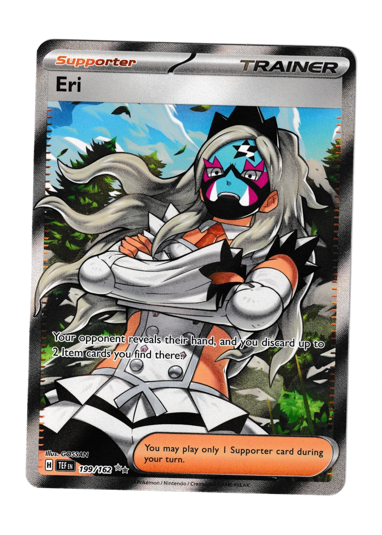 Eri 199/162 Temporal Forces front card photo in GradeValue pregrading report