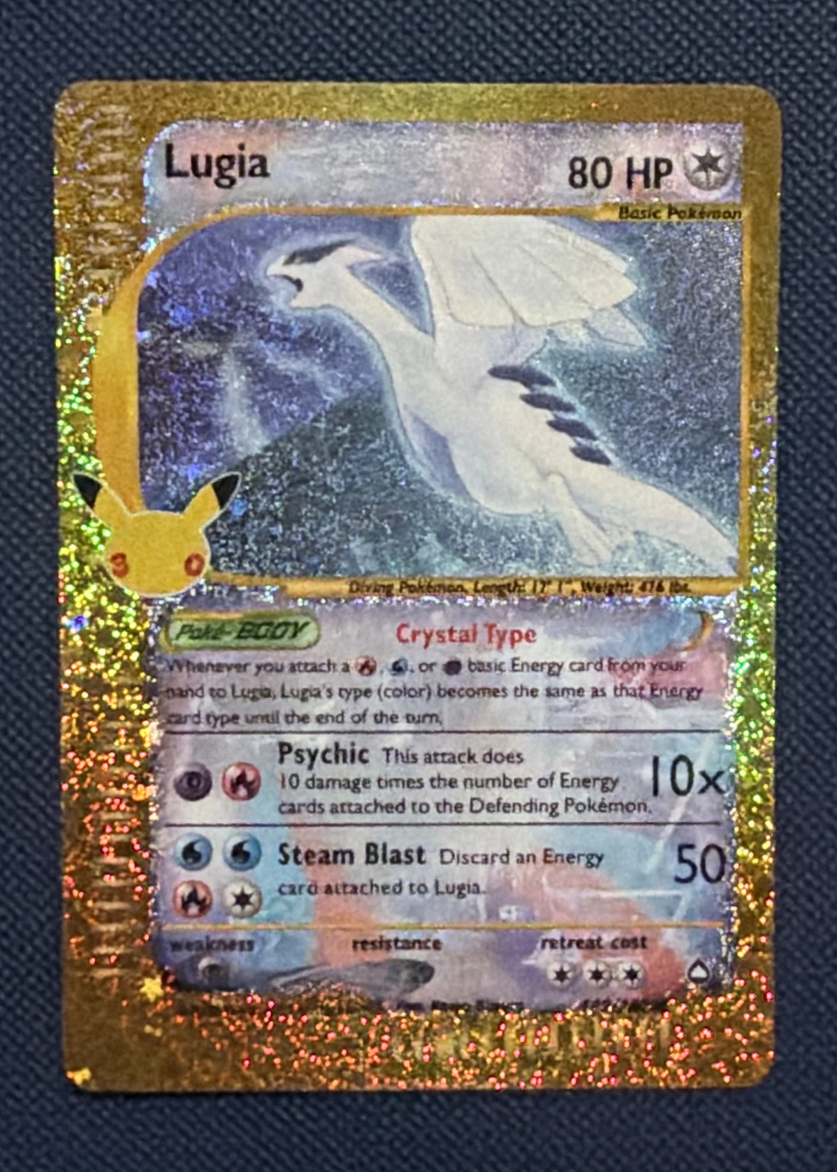 Lugia 149 30th Classic Collection front card photo in GradeValue pregrading report