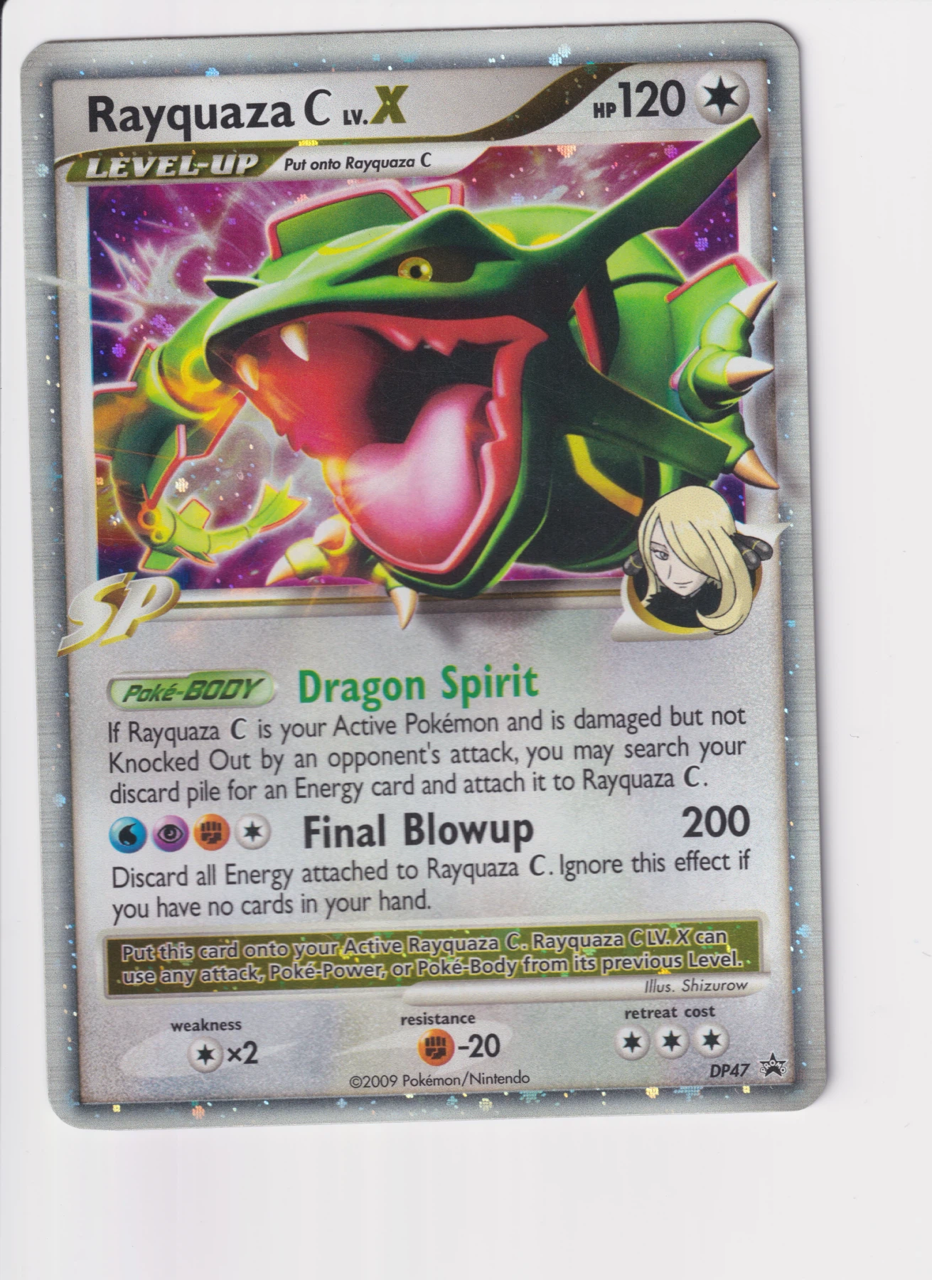 Rayquaza C DP47/56 DP Black Star Promos front card photo in GradeValue pregrading report
