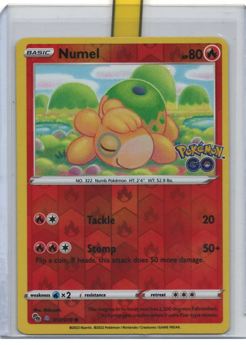 Numel 013/78 Pokémon GO front card photo in GradeValue pregrading report