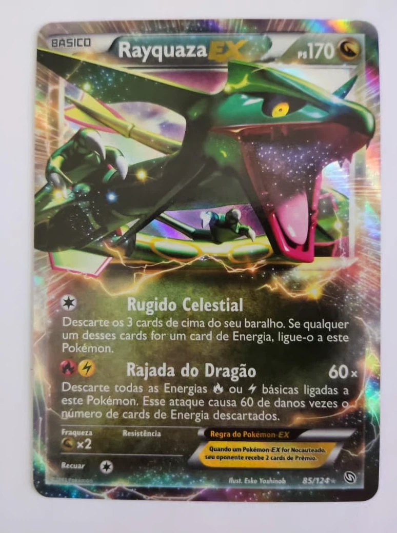 Rayquaza-EX 085/124 Dragons Exalted front card photo in GradeValue pregrading report