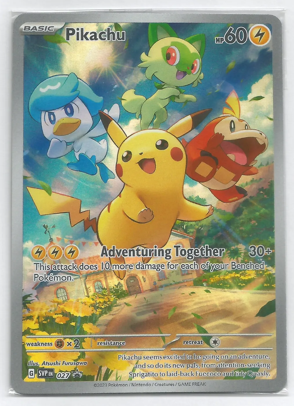 Pikachu 027/225 SVP Black Star Promos front card photo in GradeValue pregrading report