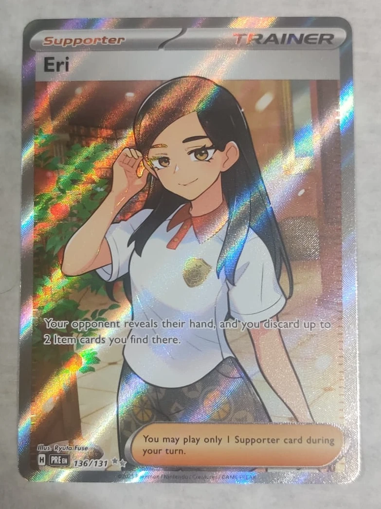 Eri 136/131 Prismatic Evolutions front card photo in GradeValue pregrading report