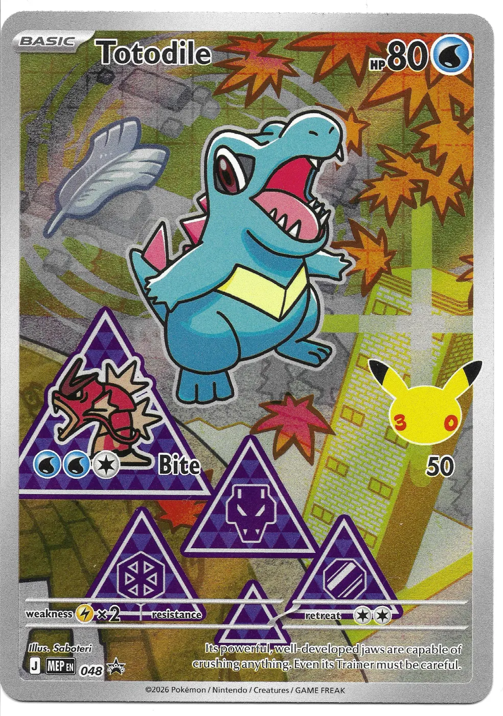 Totodile 081 First Partner Pack front card photo in GradeValue pregrading report