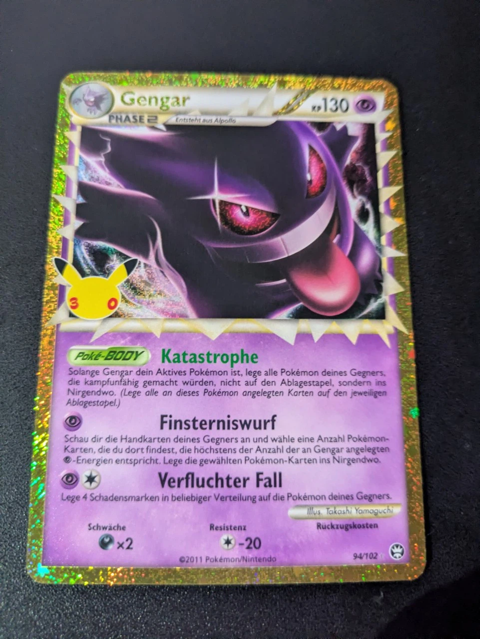 Gengar 094 30th Classic Collection front card photo in GradeValue pregrading report