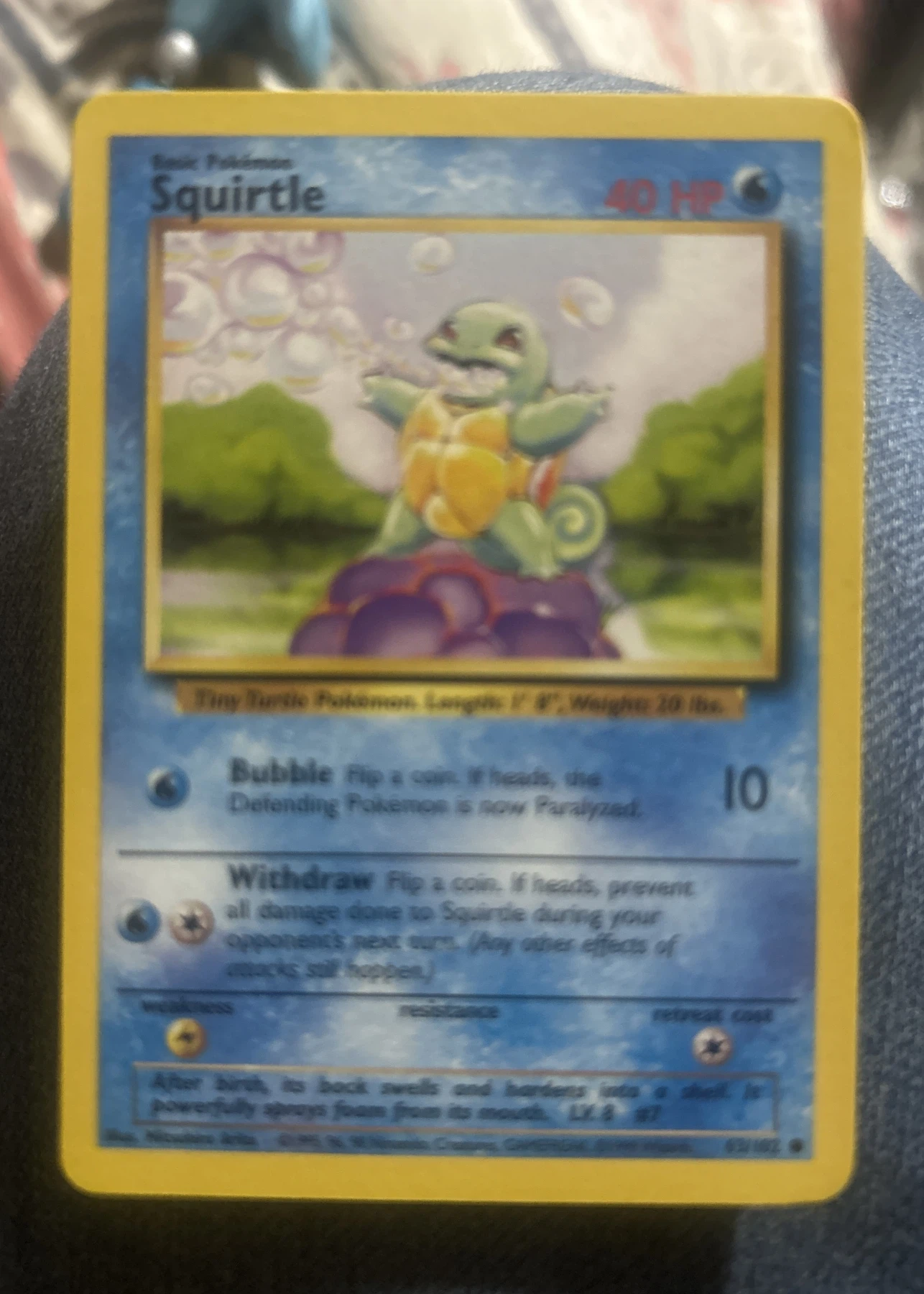 Squirtle 093/130 Base Set 2 front card photo in GradeValue pregrading report