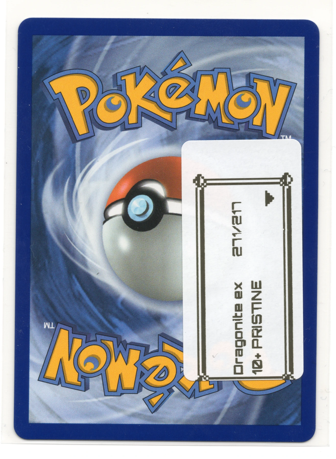 Mega Dragonite ex 271/217 Ascended Heroes back card photo in GradeValue pregrading report