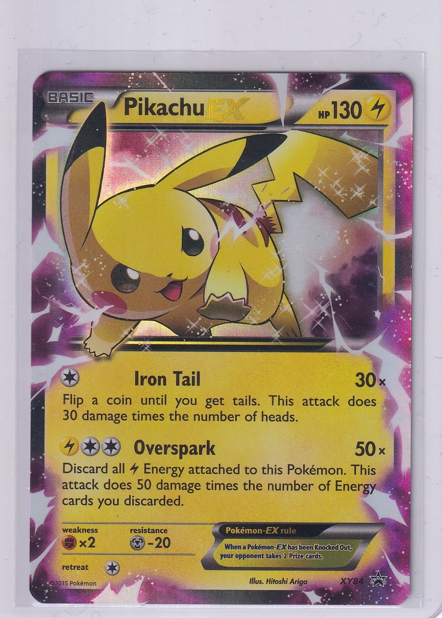 Pikachu EX XY84/211 XY Black Star Promos front card photo in GradeValue pregrading report
