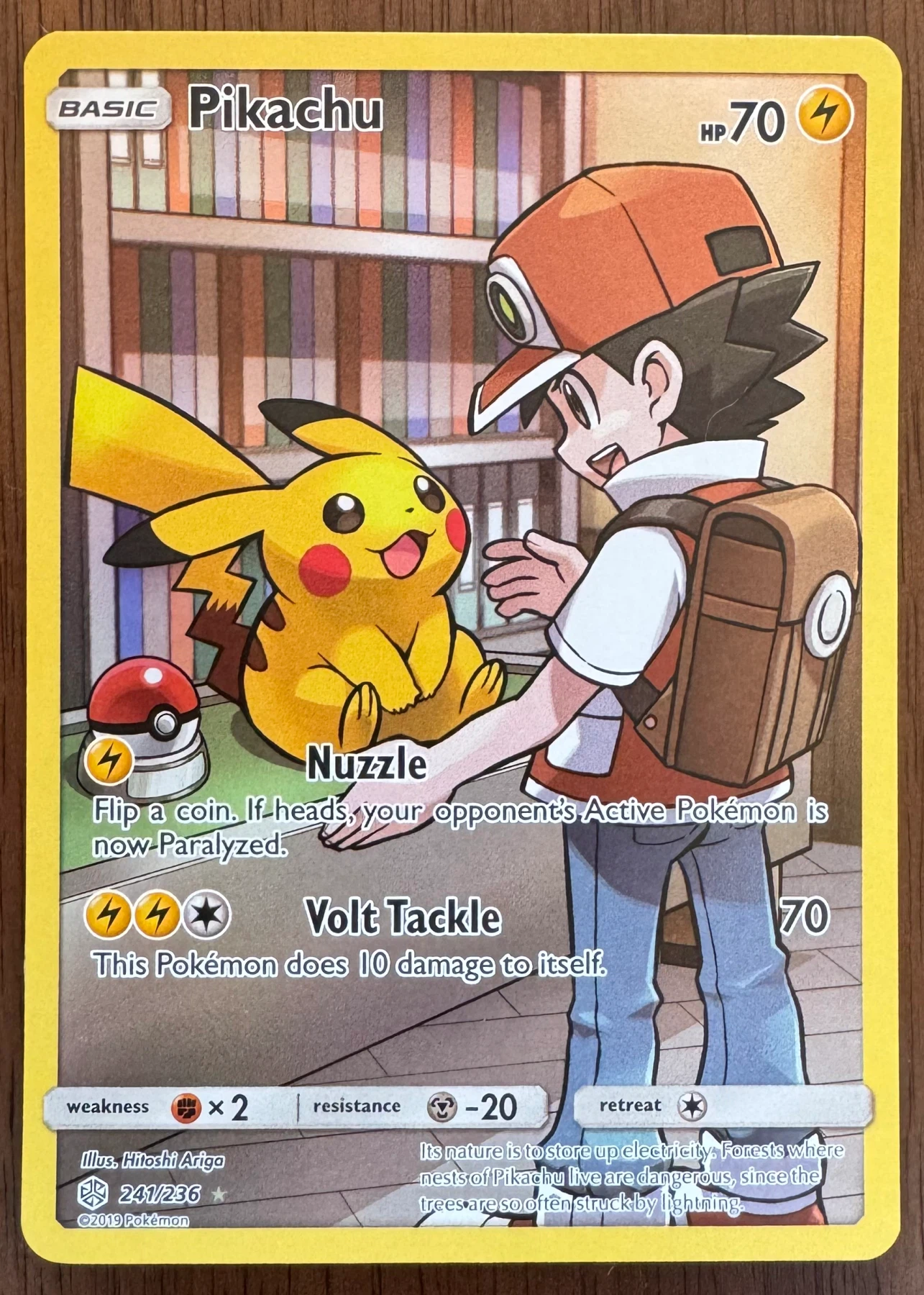 Pikachu 241/236 Cosmic Eclipse front card photo in GradeValue pregrading report