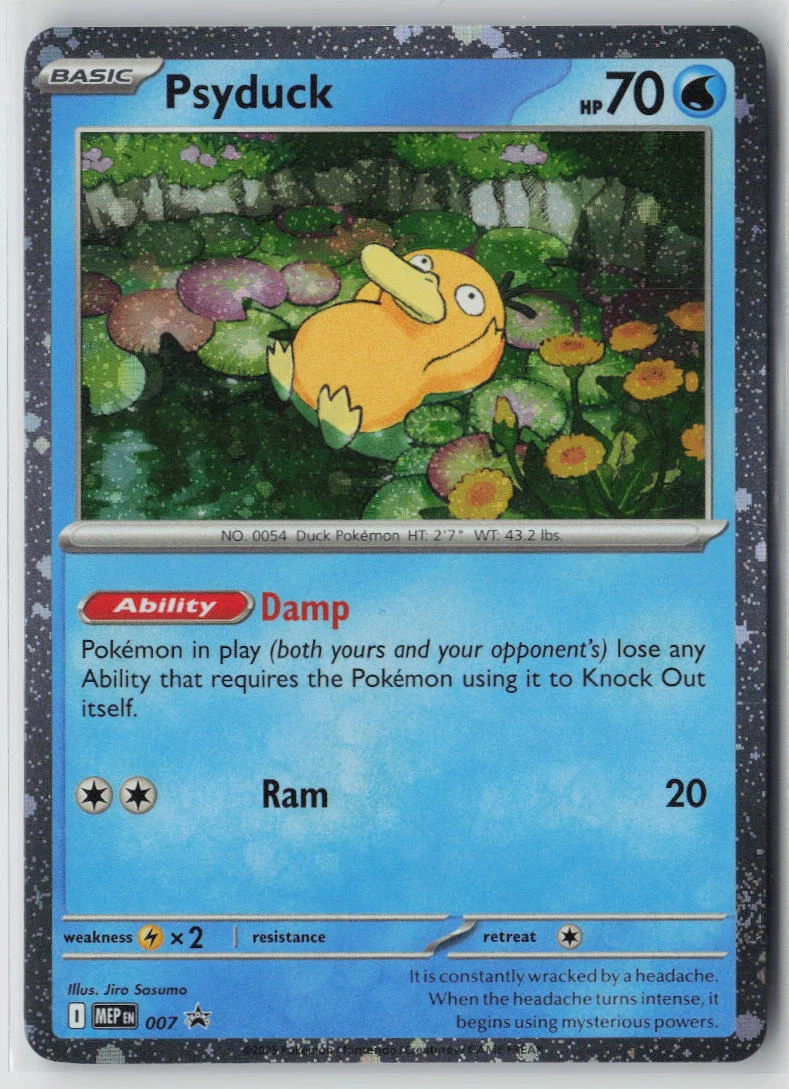 Psyduck 007 MEP Black Star Promos front card photo in GradeValue pregrading report