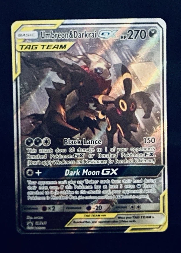 Umbreon & Darkrai GX SM241/248 SM Black Star Promos front card photo in GradeValue pregrading report