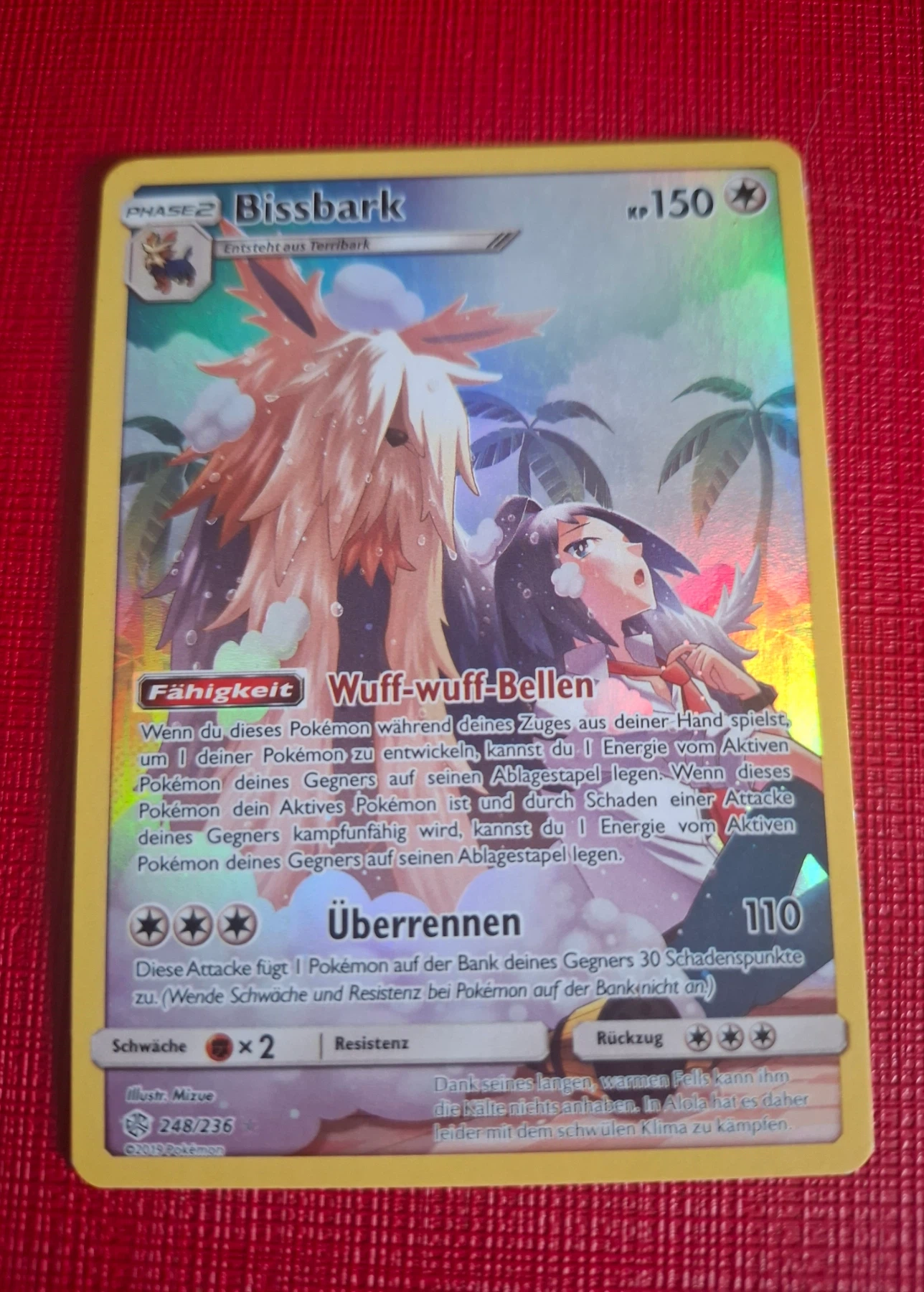 Stoutland 248/236 Cosmic Eclipse front card photo in GradeValue pregrading report