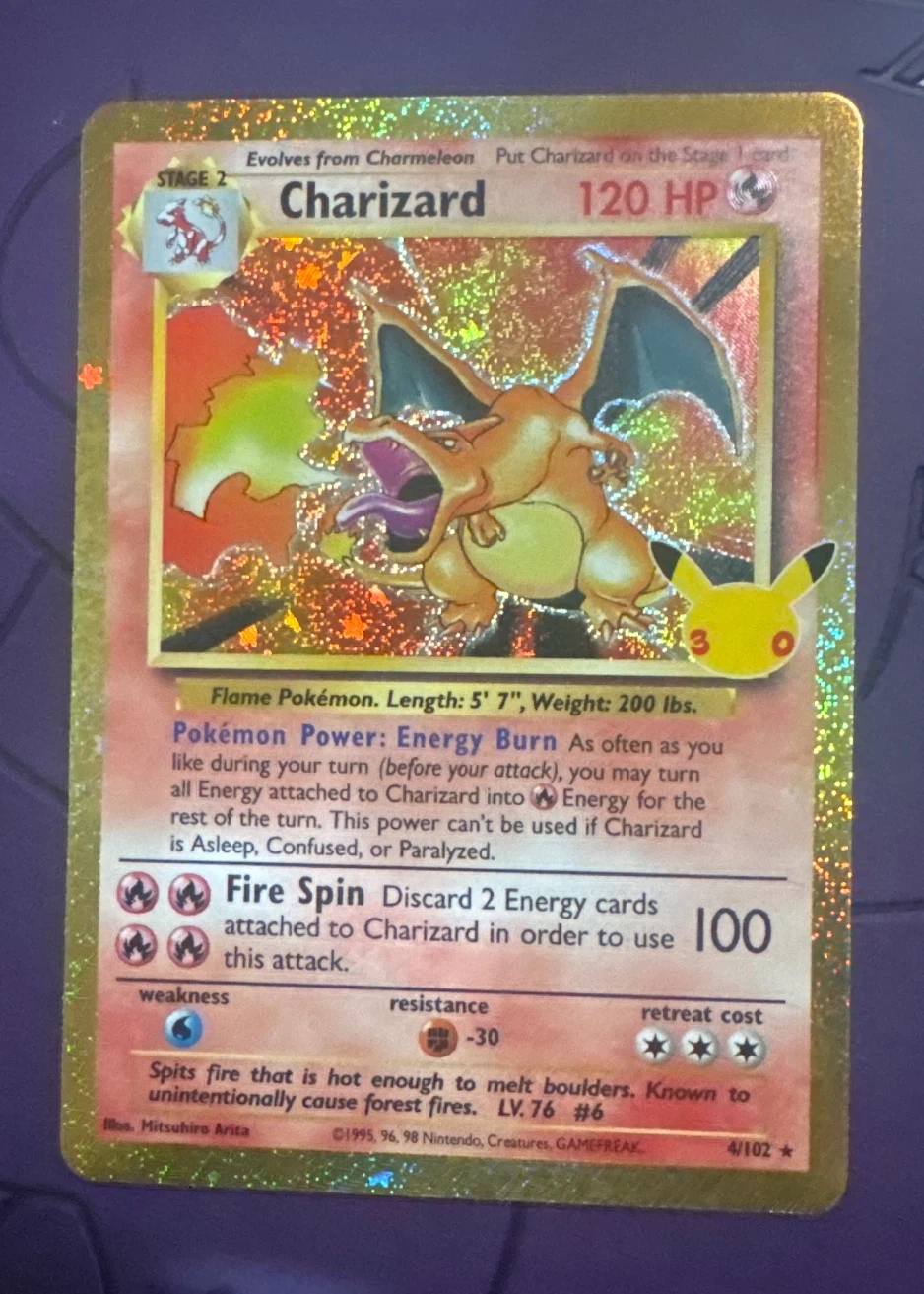 Charizard 004 30th Classic Collection front card photo in GradeValue pregrading report